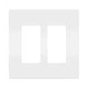 Legrand radiant Screwless Wall Plates for Decorator Rocker Outlets, 2-Gang, White, RWP262WCC6