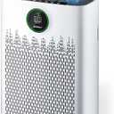 Ecoself Air Purifiers for Home Large Room, Cover Up to 2400 Ft with True HEPA Filter, Smart Mode, PM2.5 Air Quality Display, 22dB Sleep Mode, Aromatherapy with 2X-Purification & 360Air Outlet, HAP603