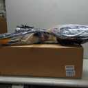 Headlight Assembly for Hyundai Elantra 2011-2013 (All Bulbs Included), Passenger & Driver Side Halogen Headlamp with Clear Lens Black Housing Amber Reflector, 1 Pair, 92101-3y000 HY2503161