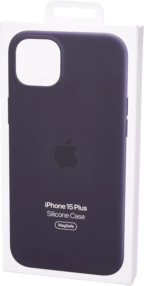 Apple iPhone 15 Plus Silicone Case with MagSafe - Black ​​​​​​​