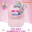 Nickelodeon Girls Baseball Cap, JoJo Siwa Adjustable Kids Hat For Ages 4-7 (Pink)