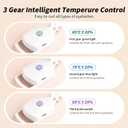 docolor Heated Eyelash Curler fast heat up within 10s, 24 hours long lasting Electric Eyelash Curler 3 Temperature Modes with USB Rechargeable safe lash curler quick natural curling eye lashes