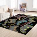Gaming Room Carpet Rugs for Kids Teen Boys Bedroom, Gamer Room Decor Area Rug Carpet for Men Teenage, Non Slip Gamepad Gaming Chair Rug Mat for Playroom Wood Floor Living Room Desk, 59"*39" (3'3" x 4'11" (Rectangular), Dd-02)