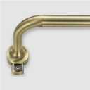 Room Darkening Rods, Single Window Rods 28-56 Inch(2.33-4.67ft) Telescoping Wrap Around Curtain Rod Splicing Structure With Hidden Base Bracket, Antique Bronze