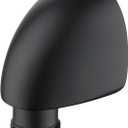Wall-Mount Supply Wall Elbow for Hand Held Shower with Check Valve, 1/2" Shower Hose Adapter Matte Black