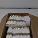 WELLIFE 350Pcs White and Gold Plastic Plates for 50 Guests - Plastic Dinnerware Set, Includes 100 Gold Plates,150 Silverware,50 Napkins,50 Cups for Party,Disposable Plates for Party