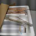 62.5" Wood Floor Lamp for Living Room Gold with Foot Switch Arc Standing Tall Lamps for Bedroom Mid Century Modern Corner Floor Lamps for Office Nursery Industrial Reading Light Room Lamp