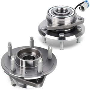 Autoround 513276 [2-Pack] Front Wheel Bearing and Hub Assembly Compatible with Chevy Equinox 07-09/ Captiva Sport 12-15, Saturn Vue 08-10, 07-09 Pontiac Torrent/Suzuki XL-7, 5 Lug w/ABS