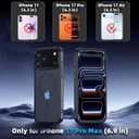 2 x Magnetic Slim Fit Case for iPhone 17 Pro Max 6.9", Compatible with MagSafe, Matte Hard PC Protective Cover, Military Grade Drop Protection, Full Camera Protection, Anti-Scratch Phone Case (Black)