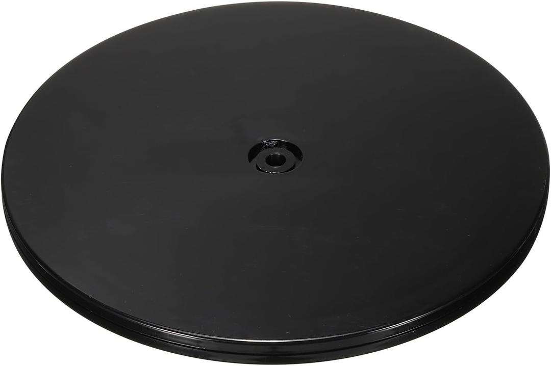 PATIKIL 9 Inch Heavy Rotating Swivel Stand with Steel Ball Bearings, 360° Rotation Turntable Lazy Susan Base for Big Screen TV Computers Monitors, Black