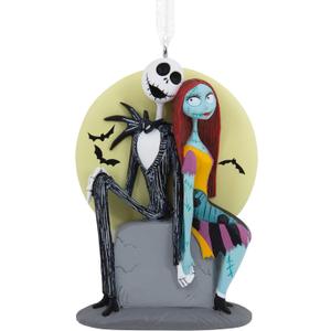 Hallmark Disney Tim Burton's The Nightmare Before Christmas Jack and Sally on Tombstone Christmas Ornament (0003HCM0845)