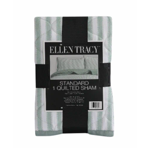 Ellen Tracy Stripe Single Standard Quilted Sham, 20" x 26"