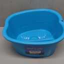 Mantello Foot Bath, Extra Large, Foot Soaking Tub - Pedicure Bowl - Foot Soak Tub (Blue)