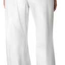 Sidefeel Women's Wide Leg Jeans High Waisted Stretchy Straight Leg Jeans Trendy Seamed Front Loose Denim Pants, Size 6