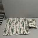 Sage Green Boho Pillow Covers 18x18 Set of 2 Bohemian Ethnic Geometric Herringbone Print Decorative Throw Pillows Outdoor Pillowcase Square Linen Farmhouse Cushion Case Decor for Couch Sofa Bed