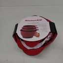 KitchenAid Universal Nesting Plastic Mixing Bowls, Set Of 3, 2.5 quart, 3.5 quart, 4.5 quart, Non Slip Base with Easy Pour Spout to Reduce Mess, Dishwasher Safe, Empire Red