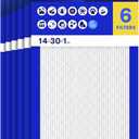 Filtrete 14x30x1 Air Filter, MERV 13 MPR 1900, Allergens, Bacteria, Viruses & Air Pollutants, 3-Month AC/Furnace Filters, Cleaner Air Reliable Airflow, 6 HVAC Filters(Act Size 13.81x29.81x0.78 in)