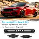 For Honda Civic Type R FL5 2023-2026 No Drill License Plate Mount | Sturdy Front Bumper Bracket Kit | Protect the Front Bumper