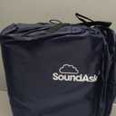 SoundAsleep Products Dream Series Luxury Air Mattress, ComfortCoil Technology, Built-in High Capacity Pump for Home, Camping- Double Height, Adjustable, Inflatable Blow Up, Portable (Twin Size) (Blue)