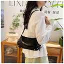 Shoulder Bag for Women Cute Hobo Purses and Handbags Y2K Mini Retro Clutch Underarm Purse (HA001-1 black)
