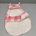 Malier Classic Plaid Fleece Dog Coat - Windproof Warm Jacket with Pocket, Winter Pet Clothes Apparel for Small to Large Dogs (Pink, Medium)