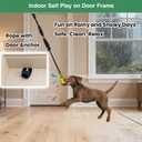 Interactive Dog Bungee Tug Toy, 4 Pieces Hanging Spring Pole for Puppy/Small/Medium Dogs, Outdoor Tether Rope for Yard Tree, Indoor Door Pull Toy for Self Play and Solo Exercise