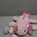 gnomantic 5 Pieces Axolotl Stuffed Animals with Babies Inside Belly - 1 Mommy Stuffed Axolotl with 4 Babies - Pink Axolotls Plush Toy for Kid Age 3-8, Gift Ideal for Christmas, Valentine's, Birthday