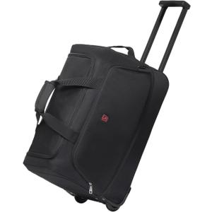 OIWAS Small Rolling Duffle Bag with Wheels, Travel 22 inch Carry On Luggage Unisex-Adult Short Term Trips Expandable 50L to 60L