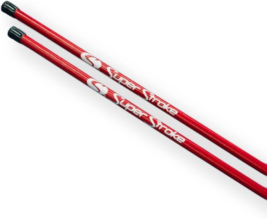 SuperStroke Golf Alignment Sticks 45" Fiberglass Rods, Full Swing Training Aid Kit, Help's with Posture Correction and Shot Accuracy, Blue (Set of 2)