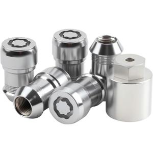 Wheel Lock Lug Nuts Replace 82215711 Compatible with Jeep Vehicle 2018-2024 Wrangler JL 2020-2024 Gladiator JT, Anti-Theft Security Locking Lug Nut Set