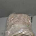 Waffle Runner Rug Bathroom, Long Boho Bathroom Rugs Non Slip Washable Super Absorbent Quick Dry Farmhouse Bath Decor, 60"x24" Khaki and White