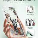 Dibrell for iPhone 16 Case, [Full Camera Protection] [Not Yellowing] [Military-Grade Drop Protection] Cute Clear Slim Shockproof Protective Phone Cover for Women Girls 6.1", Liberty Land/Grey