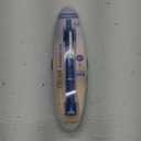 WRITECH Clictek Fountain Pen Retractable: Blue Ink Medium Nib Transparent Barrel, Gift Set Includes 5 Ink Cartridges for Smooth Writing No Leaking