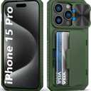 dark green wallet phone case