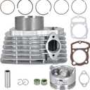 Cylinder Piston Rings Kit Bore 200cc 63.5mm Replacement for Honda CBF200 XR200 XL200 (after 1986)