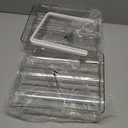 Egg Holder for Fridge, Automatically Rolling Egg Storage Container for Refrigerator,Large Capacity Egg Organizer for Fridge with Lid,Clear Plastic Dispenser, Tray & Bin -2 Layer