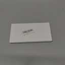 Car Drinks Coasters Pure White Round Coaster Car Accessories with Absorbent Ceramic Stone Finger Notch for Easy Removal (Set of 2 Pack)