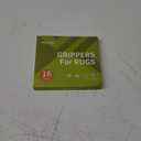 Rabenda 16 Pcs Grippers for Rugs, Non Slip Rug Pads for Hardwood Floors and Tiles, Reusable Rug Tape for Area Rugs, Dual Sided Adhesive Rug Pad Gripper Keep Corners Flat(Black)