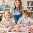 HOWAF 24 Pack Valentine's Day Cards For Kids School, Punny Valentines Day Cards Wooden Crafts Kit for Kids School, Valentine Class Gifts Exchange, Valentine Party Favors for Kid Boys Girls