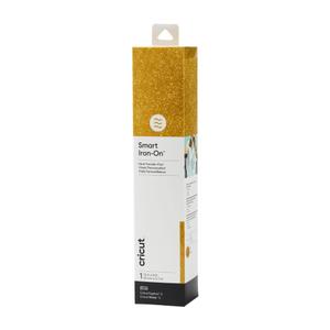 Cricut Smart Iron On (13in X 9ft, Glitter Gold) for Explore 3 and Maker 3 - Matless Cutting for Long cuts up to 12ft