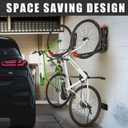 Wallmaster BIKEPAL Swivel Bike Rack, Wall Mounted Vertical Bike Storage Hanger, Space Saving for Home and Garage, 4 Pack