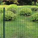 FOREHOGAR Black PVC Coated Welded Wire Fence 56 Inch x 50 Foot, 2 Inch x 4 Inch 14GA, Garden Border Fencing Roll Vinyl Coating Metal Wire Mesh Hardware Cloth for Yard Vegetable Plant Protection