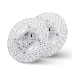 2 Pack LED Light Engine Retrofit Kit, 6inch 24W 2200Lm, 3CCT 3000K/4000K/5000K Dimmable, Ceiling Fan Kits, for Light, Pendant, Lantern