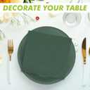 Zhehao 120 Pcs Disposable Paper Dessert Plates and Napkins Set, 7 Inch Party Cake Appetizer Plate with Napkin for Birthday Baby Shower Wedding Easter(Brown, Sage Green)