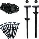 2 x 200PCS Nylon Universal Cable Tie Buckle - Heavy Duty Self-Locking Zip Ties Holder with Pin & Button Design for Car Daily Auto Fixing, Car Plastic Nylon Zip Ties