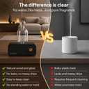 Waterless Essential Oil Diffuser, Nebulizing Cold Air Scent Diffuser for Home, 700 Sq. Ft., Portable Glass Waterless Diffuser for Large Room, Cordless Rechargeable, Smart, Hotel-Style