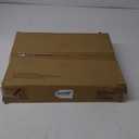 QEEIG Narrow C Shaped Side Table Set of 2 Living Room Sets Slim Couch Tray Tables Skinny Thin Small Modern 7 inch Width, White (017-18WW)