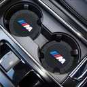 Car Cup Holder Coaster Fit for BMW M M2 M3 M4 Recessed Silicone Cupholder Coaster Interior Accessories 2.75in 2Pack