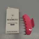 MAORULU Premium Durable Acetate Hair Claw Clips for Women Girls, 4 Inch Large Cute Jaw Clip for Thick or Thin Hair, Vintage Y2K Hair Clips (Hot Pink)