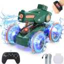 Toys for Kids 6-12 Remote Control Car Boat Gifts for Boys 5-7 8 9 10 11 Year Old Amphibious RC Boats Water Squirt Gun with Light & Self-Dispensing, Pool Outdoor Beach Toy for Kids